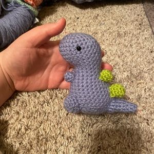 crochet dinosaur plushie